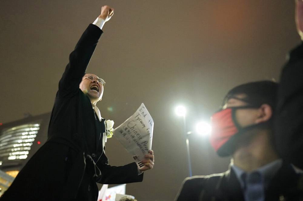 博彩新聞-海外中國人高呼自由之聲　東京、首爾、紐約聲援「白紙革命」