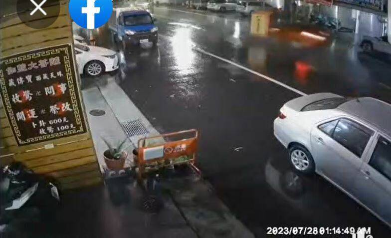 PLAY948-台灣資訊-「趕著收驚的招牌」颱風夜馬路亂竄 險與車互撞結局超神奇