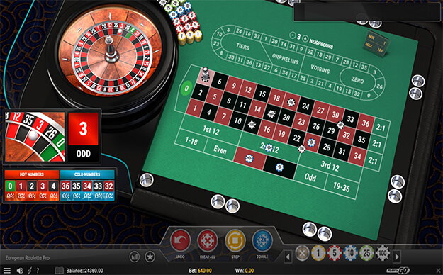 Free game – EUROPEAN ROULETTE PRO