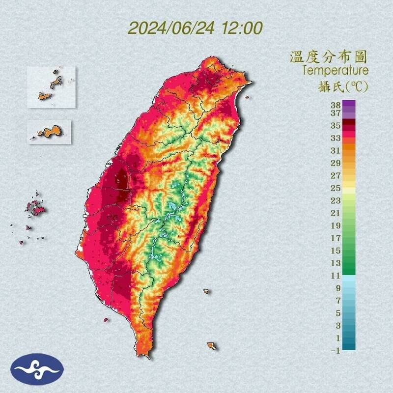 PLAY948-資訊情報-全台變烤番薯！台北社子達38度高溫 雲林亮起紅色燈號