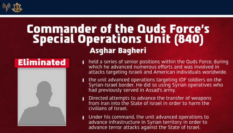 PLAY948-熱門新聞-【精準斬首】 1 天送頭 2 高層！以色列宣佈擊殺伊朗特種指揮官 伊朗戰力幾近崩潰！