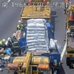 PLAY948-熱門新聞-【國道煉獄】轟然巨響！國 1 彰化段 4 車連環慘烈追撞，駕駛「雙腿遭夾斷」命垂一線，現場慘不忍睹！